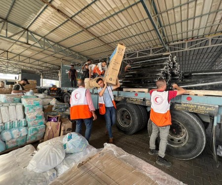 PRCS Statement on Entry of Humanitarian Aid to Gaza Strip