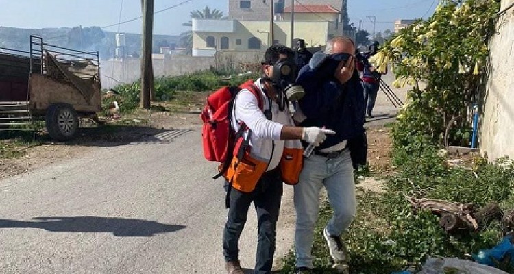 عدد الاصابات التي تعاملت معها طواقم جمعية الهلال الاحمر الفلسطيني في الضفة الغربية