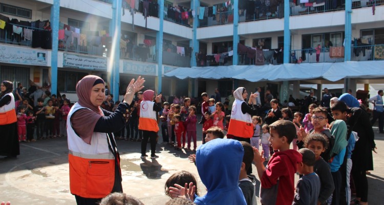 تقرير عن الاستجابة الإنسانية لجمعية الهلال الأحمر الفلسطيني
